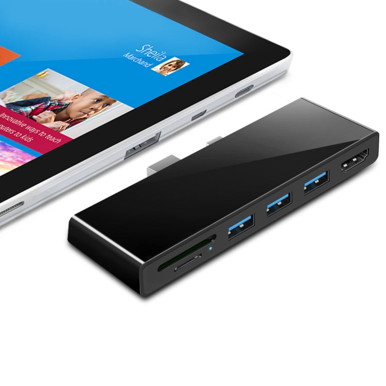 ROCKETEK SK-S5H 3 x USB 3.0 + HDMI + Lettore di schede di memoria SD/TF HUB Adattatore HDMI 4K, SK-S5H ROCKETEK SK-S5H 3 x USB 3.0 + HDMI + Lettore di schede di memoria SD/TF HUB Adattatore HDMI 4K, SK-S5H